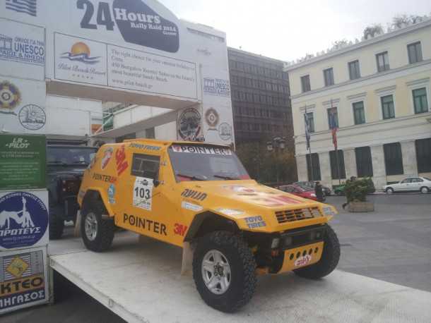 נצחון מרשים בראלי 24 השעות של אתונה. נצחון שני ברצף לצוות הישראלי רז הימן (מימין) והלל סגל. צוות פוינטר 3M. צילום: יח"צ