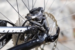 מבחן אופניים cannondale trigger 4. מעצורי SLX עם דיסקים 180 מ"מ ורפידות ICE בשני הצדדים. חסרה לי מעט עוצמה בקדמי אבל חוצמזה היו נהדרים. צילום: תומר פדר