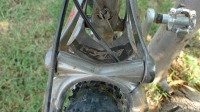 אופני הרים במבחן שטח. ק.ט.מ. לייקן עם מגן מתלה אולי גורף בוץ ממותג KTM זו הקפדה על פרטים!צילום: פז בר