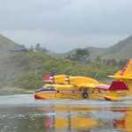 מטוס הכיבוי של בומברדייה מסוגל לנחות גם על המים. צילום: בומברדייה