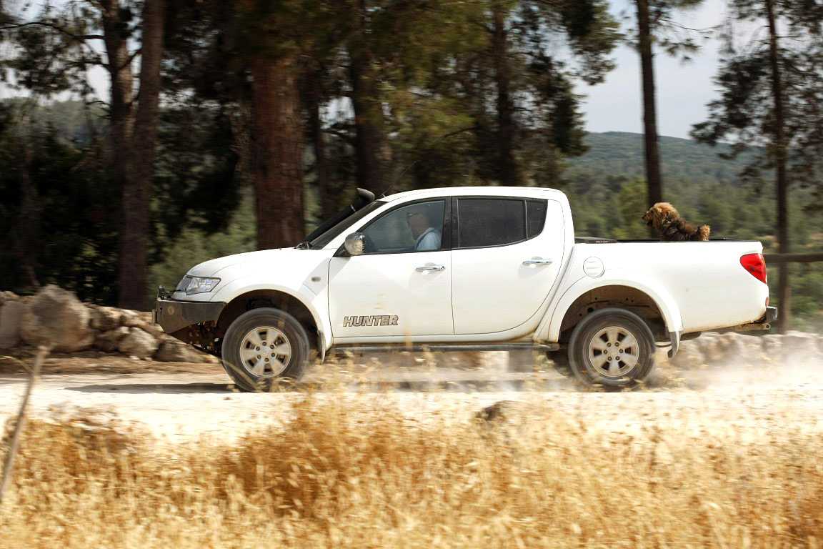 מבחן רכב מיצובישי האנטר משופר בסדנת גתוס - לשפר את הטוב ביותר. צילום: פז בר