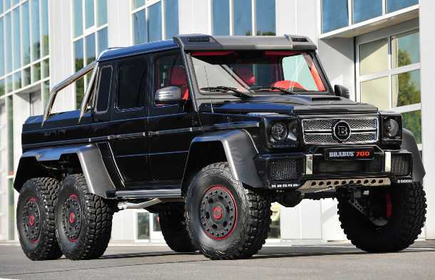 Brabus B63s-700. מפלצת יורקת אש על בסיס 6X6 הזוי לא פחות מ-AMG. יותר כוח - 700 כ"ס וסרנים פורטליים. צילום: BRABUS