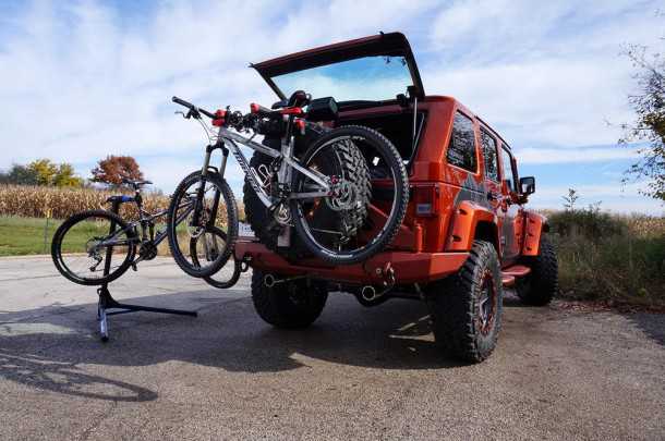 jeep trailseeker. קונספט סביב נושא הובלת האופניים לשטח. צילום: JEEP