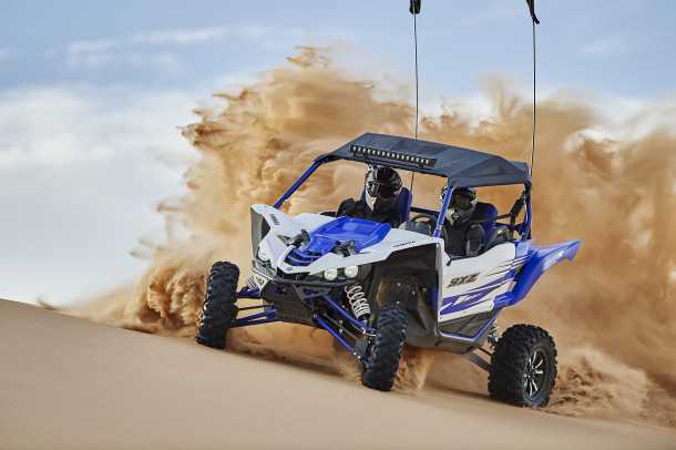 ימהה YXZ1000R. עם תיבת הילוכים סיקוונסיאלית, משקל עצמי קל ומנוע של אופנוע יש כאן פוטנציאל מעניין. צילום: ימהה