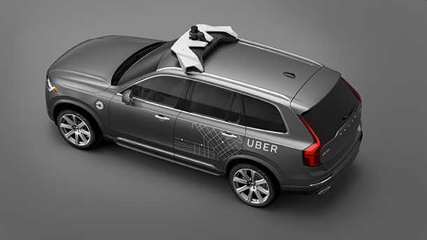 וולבו XC90 יהיה פרד הניסויים יחד עם UBER לפיתוח מונית אוטונומית. צילום: וולבו