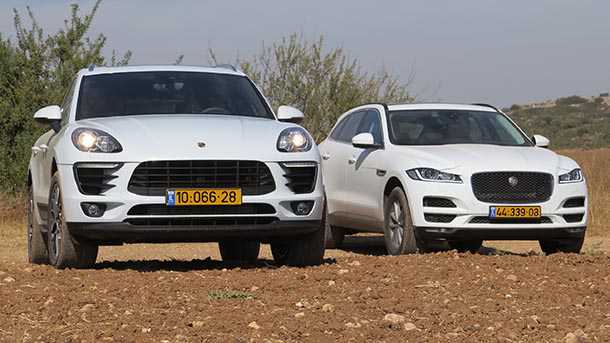 מבחן דרכים השוואתי יגואר FPACE מול פורשה מאקאן. זה השמאלי. קחו אותו הביתה. צילום: רוני נאק