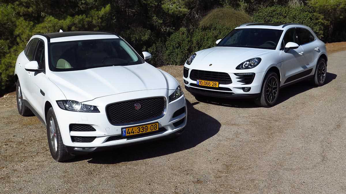 מבחן דרכים השוואתי פורשה מאקאן מול יגואר FPACE. צילום: רוני נאק