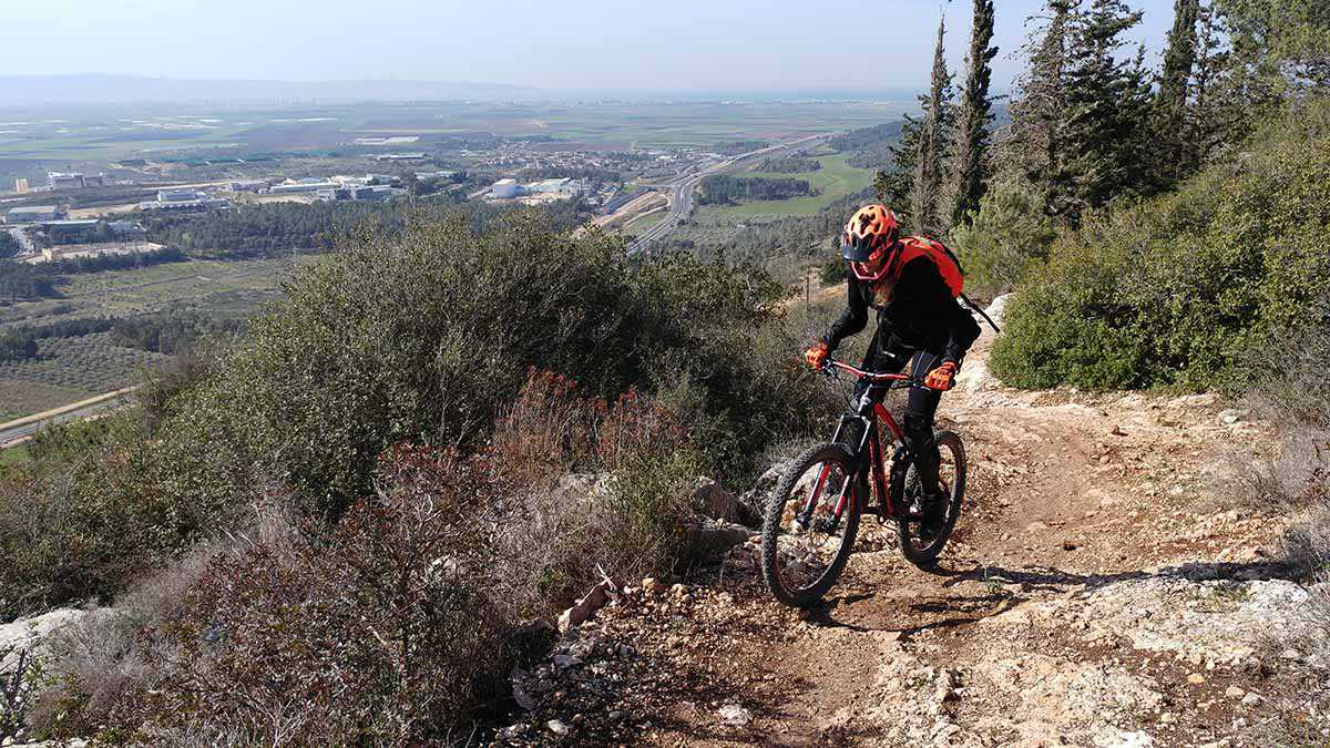 טיול אופניים סינגל אחיהוד. 22 קילומטרים מענגים של יער, נוף ורכיבה. צילום: רוני נאק