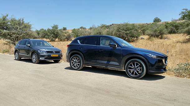 מבחן השוואתי מאזדה CX-5 מול פולקסווגן טיגואן. יפה גם בשטח - העיצוב העדכני של מאזדה מאד...זקפני! צילום: רוני נאק