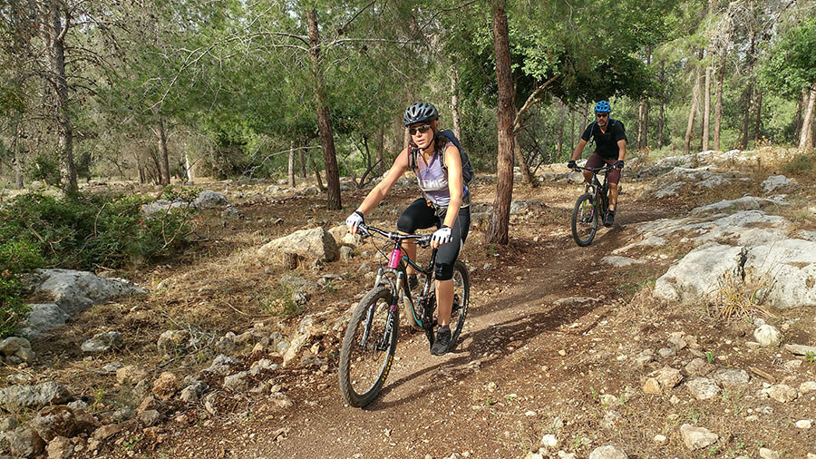 טיול אופניים לסינגל קרית אתא - 13 קילומטרים מאד מהנים לרכיבה עם עליות לא קשות ומורדות מענגים. צילום: רוני נאק