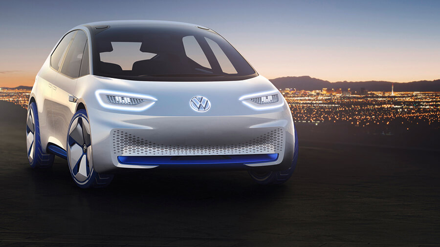 הנה פולקסווגן ID - בינתיים רק קונספט של רכב העתיד עם הנעה חשמלית כמובן (פיכסה דיזל) וחיבור מתמיד לענן לטובתך האישית. צילום: VW