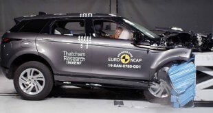 ריינג' רובר איווק החדש מקבל ציון מירבי במבחן ריסוק NCAP החדש. צילום: NCAP