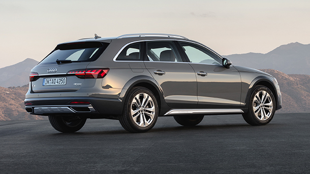 Audi A4 allroad quattro - כמו זה (דור חדש עם בסיס גלגלים של 281 ס"מ) רק בלי תג המחיר. צילום: אאודי