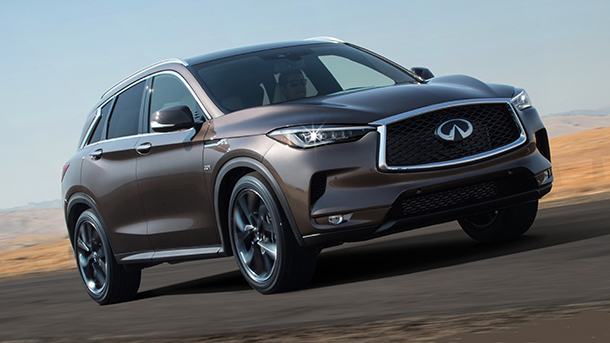 אינפיניטי QX50 החדש הושק ב-2017 ועתה שנית אחרי מתיחת פנים. אלינו לא הגיע. צילום: אינפיניטי
